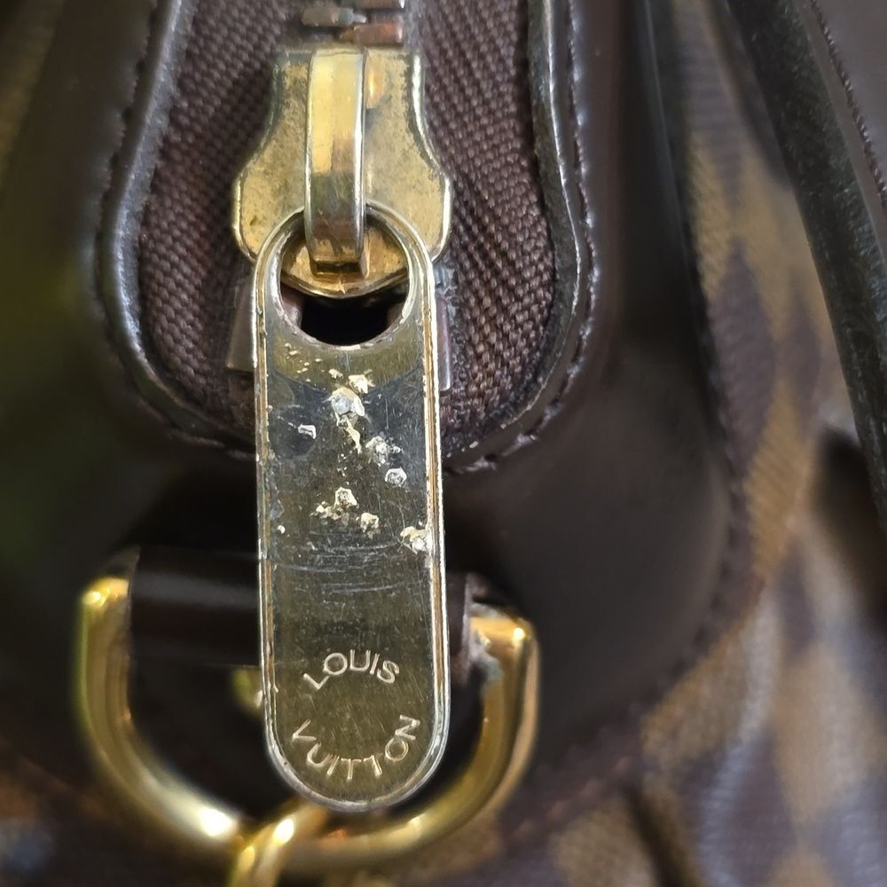 Louis Vuitton Trevi PM Damier Ebene Canvas Satchel Bag/W Crossbody Strap & COA - Picture 8 of 16
